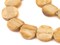 The Bead Chest Light Brown Bone Beads - Full Strand of Fair Trade African Beads (Circular, Light Brown)